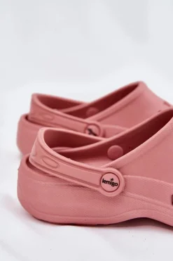 Boto Klapki Basenowe|Klapki Damskie Klasyczne*Klapki Damskie Piankowe LEMIGO 806 Różowe Różowy