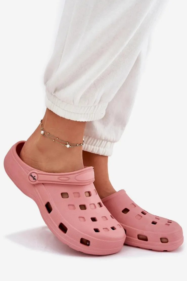 Boto Klapki Basenowe|Klapki Damskie Klasyczne*Klapki Damskie Piankowe LEMIGO 806 Różowe Różowy