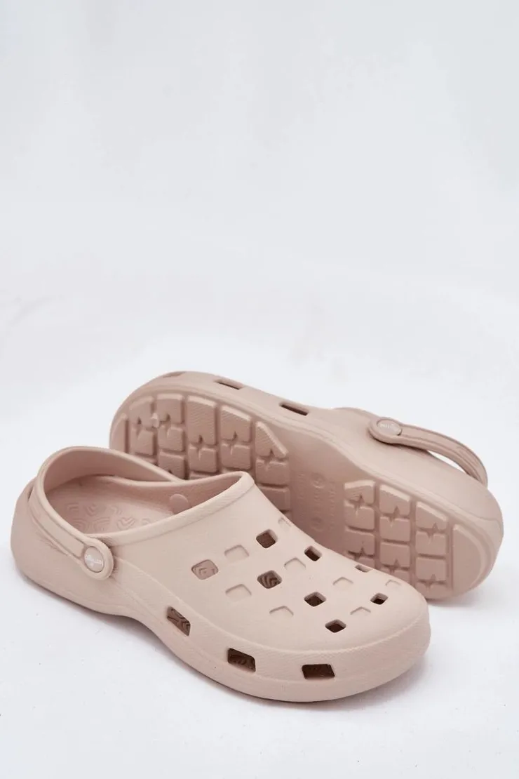 Damskie Boto Klapki Damskie Piankowe LEMIGO 806 Beżowe