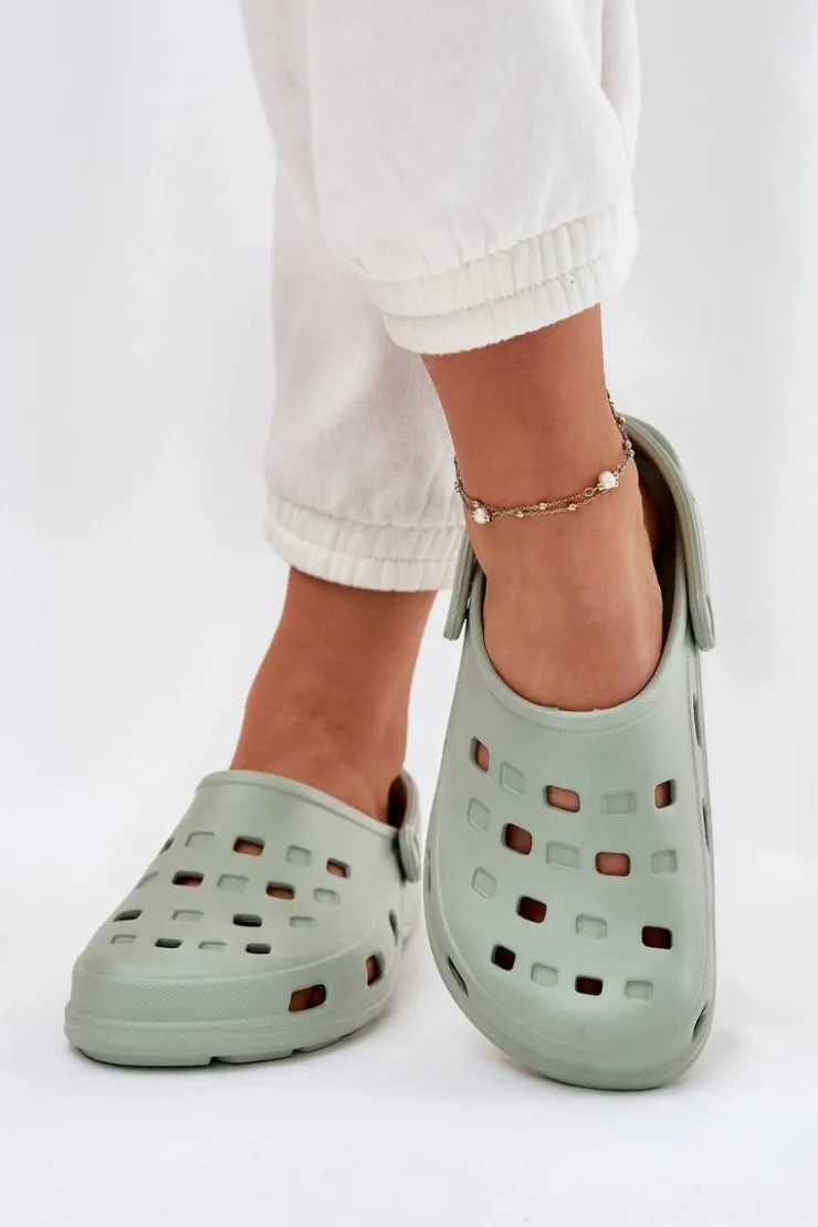 Discount Boto Klapki Damskie Piankowe LEMIGO 806 Miętowe Zielony