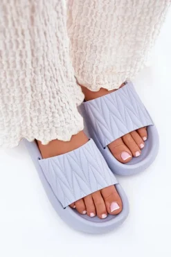 Boto Klapki Basenowe|Klapki Na Platformie*Klapki Damskie Piankowe Na Platformie Niebieskie Vanesha