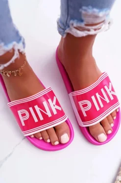 Hot Boto Klapki Damskie Różowe Vrita