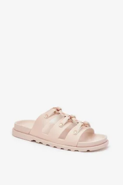 Boto Klapki Na Platformie|Klapki Damskie Klasyczne*Klapki Damskie Z Paskami Jasnobeżowe Pasiriela