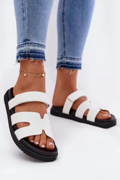 Buty damskie Vinceza Klapki Na Platformie|Klapki Damskie Klasyczne*Klapki Damskie Z Rzepem Vinceza 17401 Białe Biały