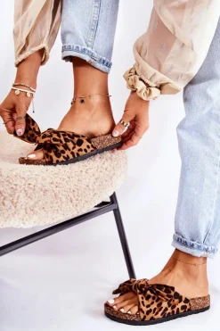 Boto Klapki Korkowe|Klapki Damskie Klasyczne*Klapki Na Korkowej Podeszwie Brązowo-Czarne Wendy