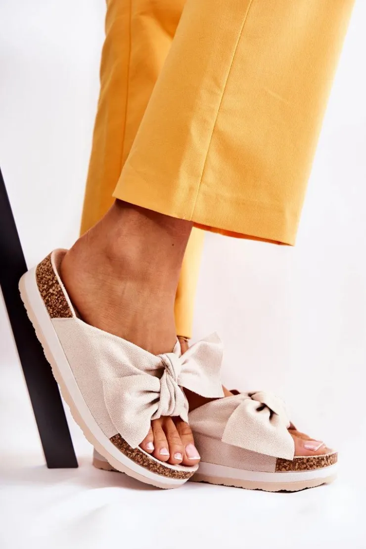 Boto Klapki Na Platformie|Klapki Damskie Klasyczne*Klapki Na Platformie Beżowe So Comfy