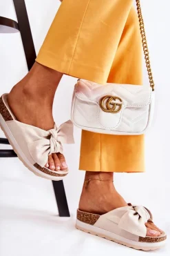 Boto Klapki Na Platformie|Klapki Damskie Klasyczne*Klapki Na Platformie Beżowe So Comfy