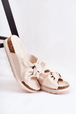 Boto Klapki Na Platformie|Klapki Damskie Klasyczne*Klapki Na Platformie Beżowe So Comfy