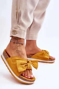 Boto Klapki Na Platformie*Klapki Na Platformie Żółte So Comfy