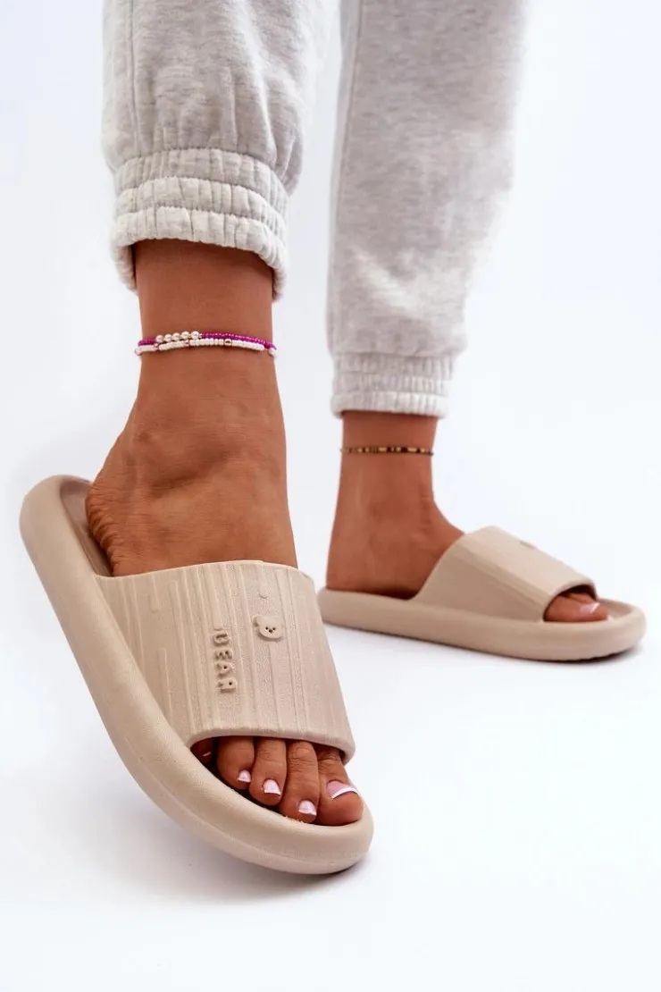 Online Boto Klapki Piankowe Damskie Lekkie Beżowe Fenicva