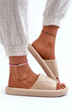 Online Boto Klapki Piankowe Damskie Lekkie Beżowe Fenicva