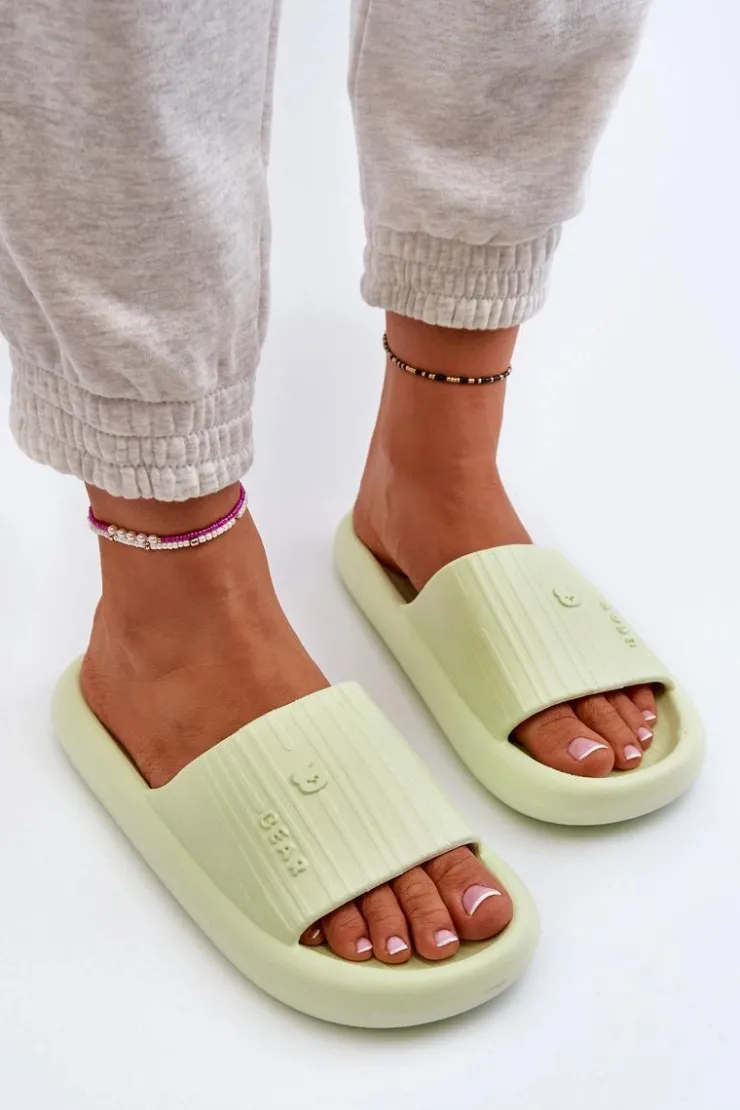 Boto Klapki Basenowe|Klapki Damskie Klasyczne*Klapki Piankowe Damskie Lekkie Zielone Fenicva Zielony