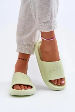 Boto Klapki Basenowe|Klapki Damskie Klasyczne*Klapki Piankowe Damskie Lekkie Zielone Fenicva Zielony