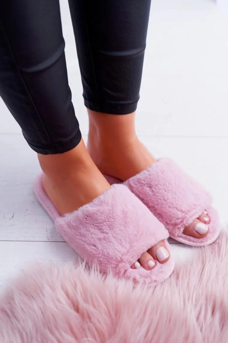 Discount Boto Klapki SOXO różowe z twardą podeszwą