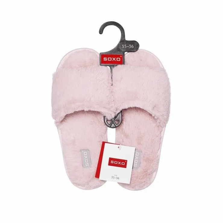 Discount Boto Klapki SOXO różowe z twardą podeszwą