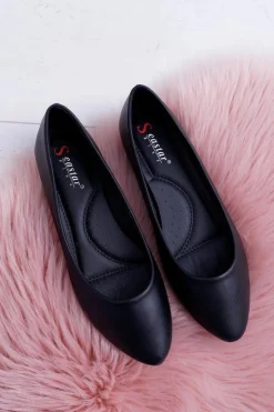 Boto Baleriny Klasyczne*Klasyczne Baleriny W Szpic Czarne Lumen
