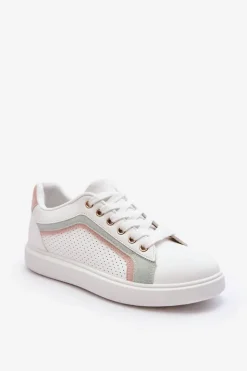 Damskie Boto Klasyczne Buty Sportowe Damskie Biało-Różowe Amaranti