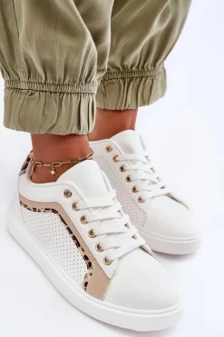 Damskie Boto Klasyczne Buty Sportowe Damskie Biało-Beżowe Amaranti