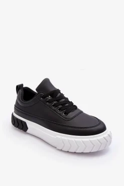 Hot Boto Klasyczne Buty Sportowe Na Platformie Czarno-Białe Nannzie