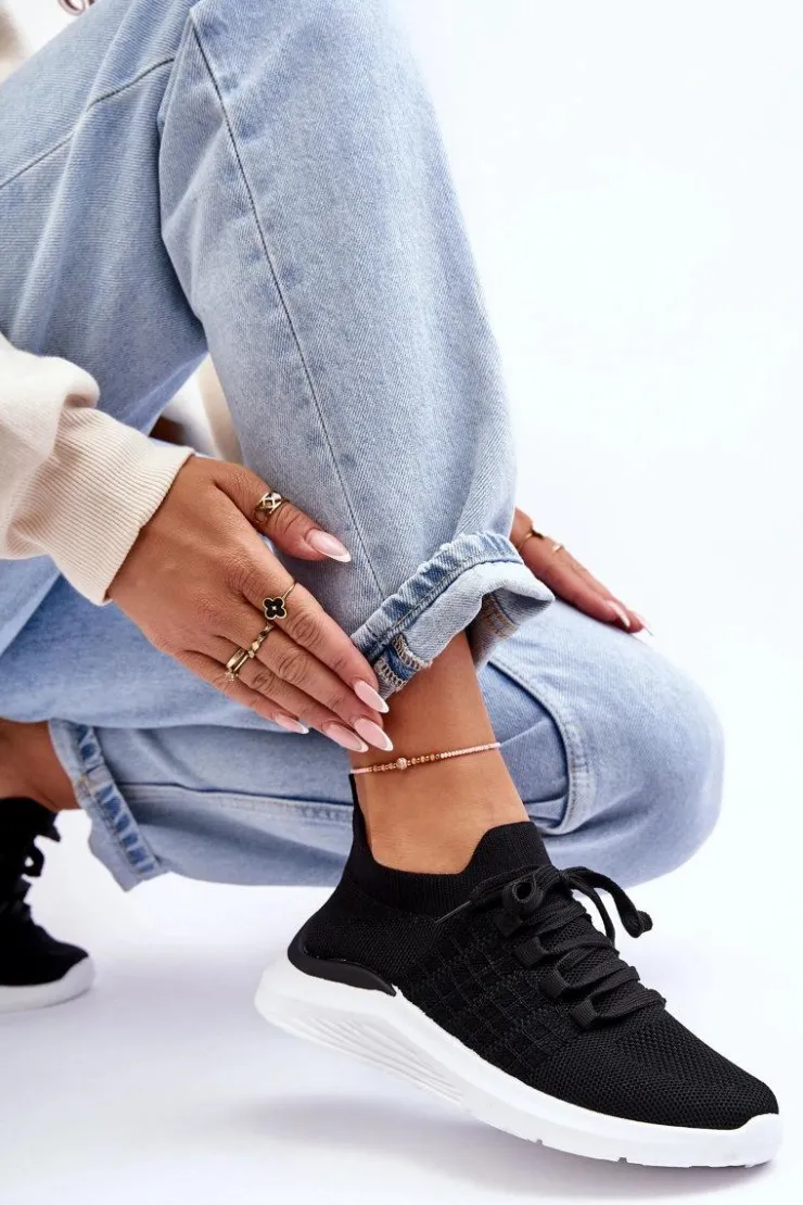 Boto Buty Sportowe Na Platformie|Sneakersy Damskie*Klasyczne Damskie Buty Sportowe Czarne Nikilla