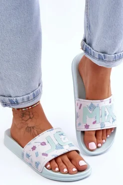 Hot Boto Klasyczne Damskie Klapki Jasnozielone Jomix