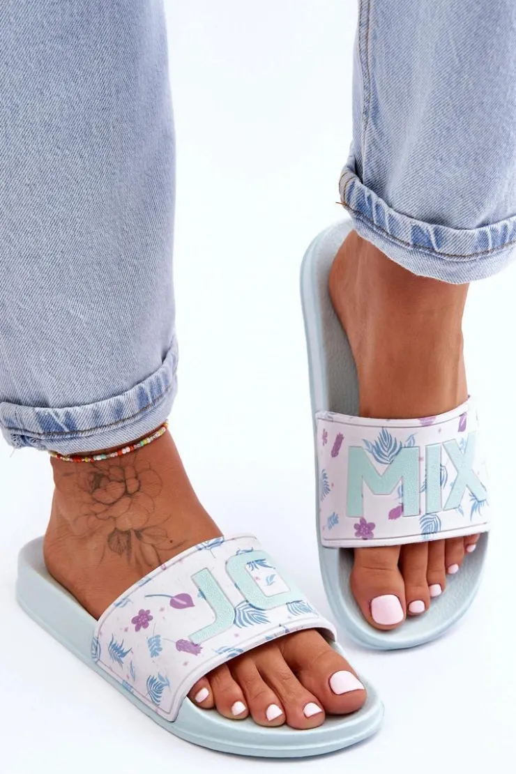 Hot Boto Klasyczne Damskie Klapki Jasnozielone Jomix