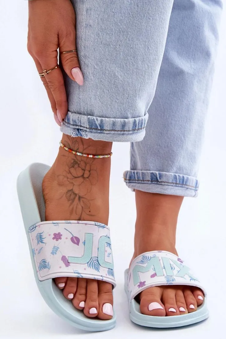 Hot Boto Klasyczne Damskie Klapki Jasnozielone Jomix