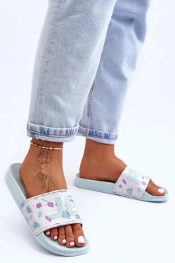 Hot Boto Klasyczne Damskie Klapki Jasnozielone Jomix