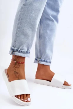 Clearance Boto Klasyczne Damskie Klapki Białe Rolien