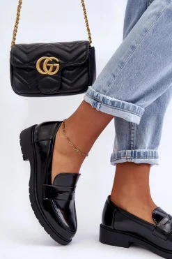 Best Boto Klasyczne Damskie Mokasyny Czarne Faradays