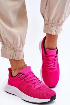 Boto Buty Sportowe Na Platformie|Sneakersy Damskie*Klasyczne Damskie Sportowe Buty Sznurowane Fuksja Darla