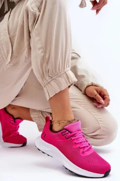 Boto Buty Sportowe Na Platformie|Sneakersy Damskie*Klasyczne Damskie Sportowe Buty Sznurowane Fuksja Darla