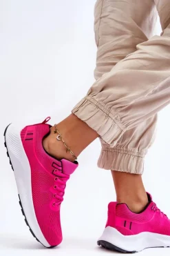 Boto Buty Sportowe Na Platformie|Sneakersy Damskie*Klasyczne Damskie Sportowe Buty Sznurowane Fuksja Darla