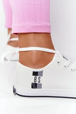 Online Big Star Shoes Klasyczne Damskie Trampki BIG STAR HH274109 Białe