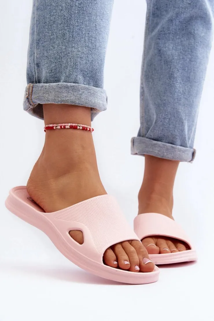 Sale Boto Klasyczne Klapki Damskie Różowe Juniria Różowy