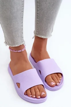 Damskie Boto Klasyczne Klapki Damskie Fioletowe Juniria