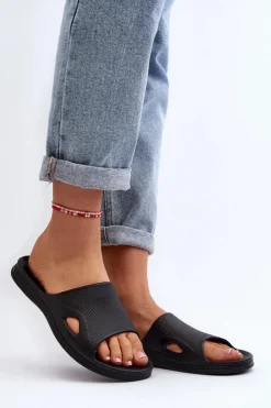 Damskie Boto Klasyczne Klapki Damskie Czarne Juniria