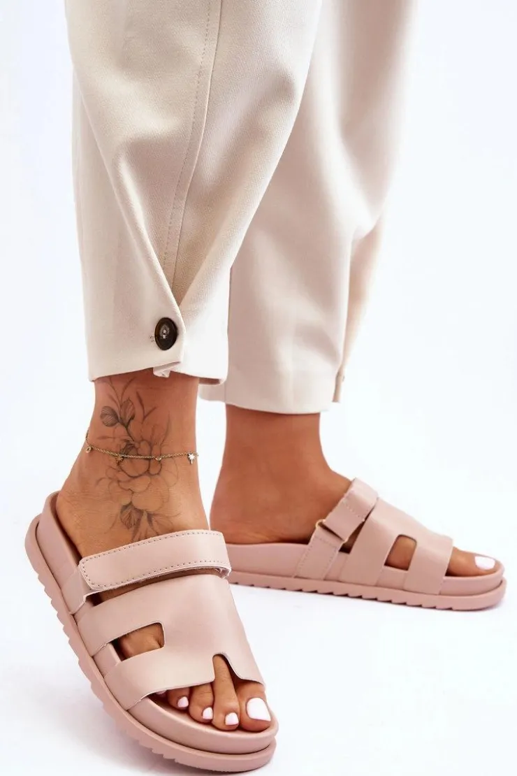 Boto Klapki Na Platformie|Klapki Damskie Klasyczne*Klasyczne Klapki Damskie Beżowe Molie