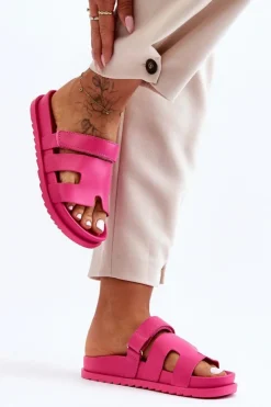 Boto Klapki Na Platformie|Klapki Damskie Klasyczne*Klasyczne Klapki Damskie Fuksja Molie