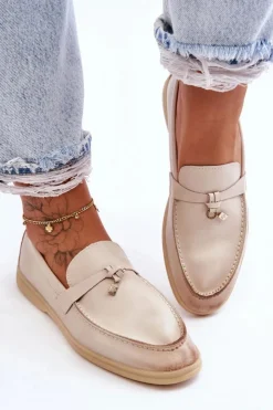 Damskie Boto Klasyczne Mokasyny Damskie Beżowe Cortez