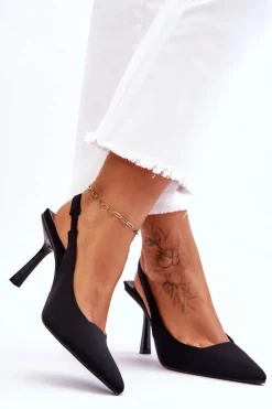 Damskie Boto Klasyczne Szpilki W Szpic Czarne Whitley