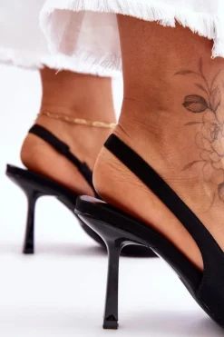 Damskie Boto Klasyczne Szpilki W Szpic Czarne Whitley