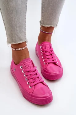 Online Big Star Shoes Klasyczne Trampki Damskie Big Star NN274290 Fuksja Różowy