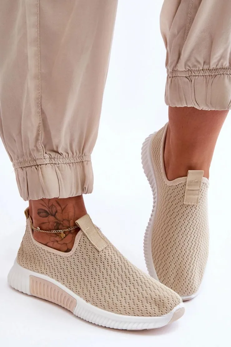 Damskie Boto Klasyczne Wsuwane Buty Sportowe Beżowe Frankie