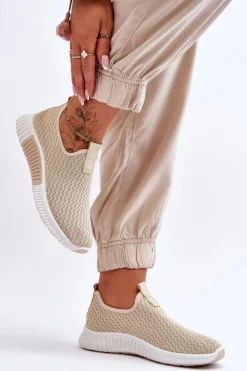 Damskie Boto Klasyczne Wsuwane Buty Sportowe Beżowe Frankie