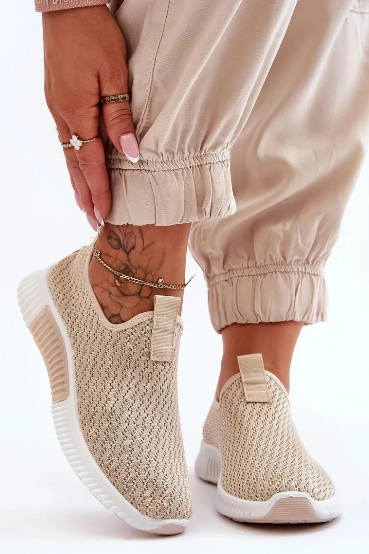 Damskie Boto Klasyczne Wsuwane Buty Sportowe Beżowe Frankie