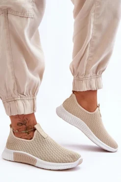 Damskie Boto Klasyczne Wsuwane Buty Sportowe Beżowe Frankie