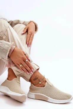 Damskie Boto Klasyczne Wsuwane Buty Sportowe Beżowe Frankie