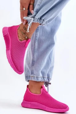 Damskie Boto Klasyczne Wsuwane Buty Sportowe Fuksja Frankie