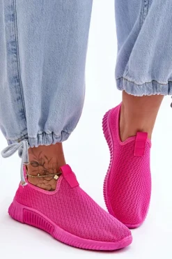 Damskie Boto Klasyczne Wsuwane Buty Sportowe Fuksja Frankie